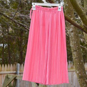 Pink Micro-pleated Culottes Zara Girls Size 7